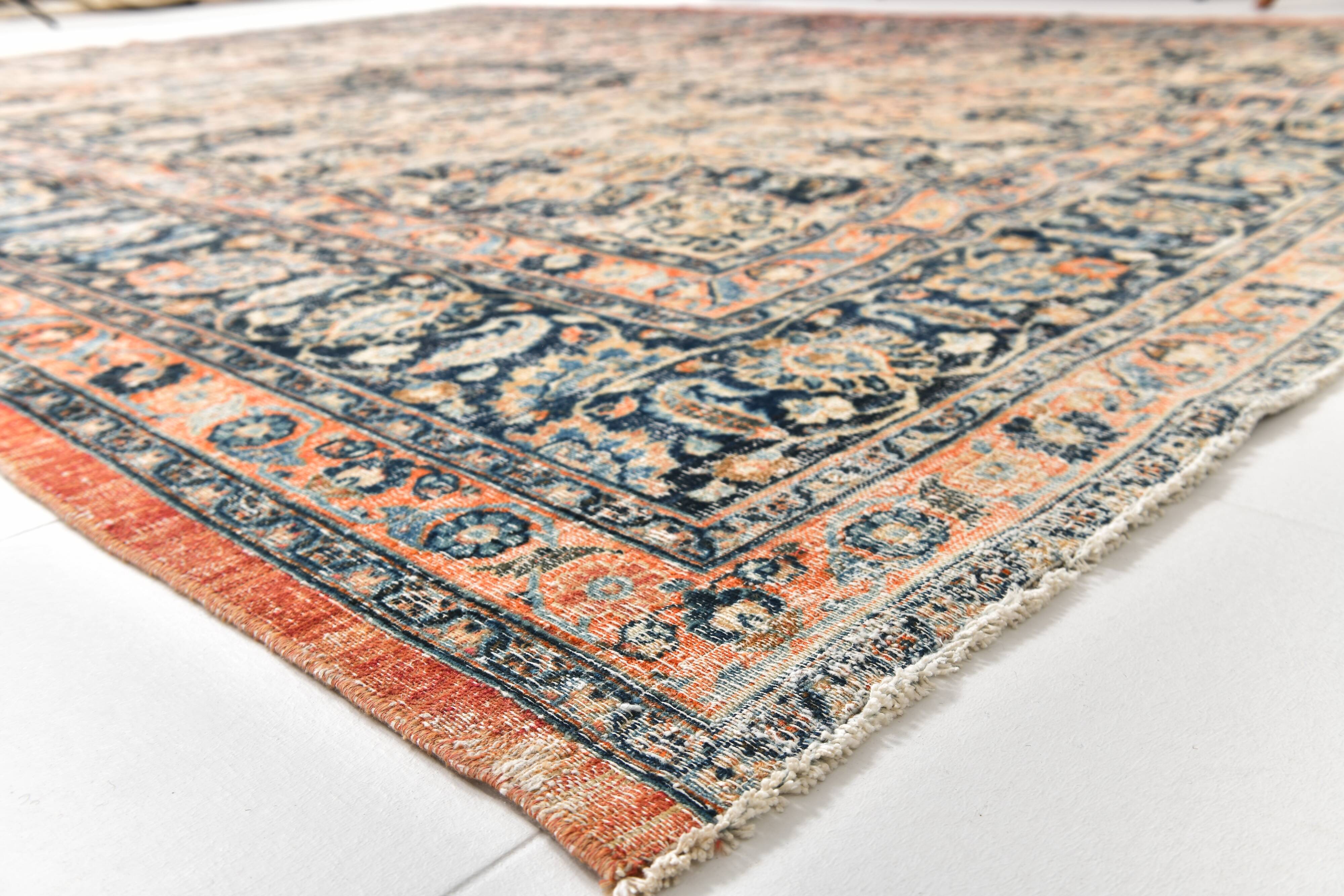 10x13 Red & Blue Oriental Vintage Persian Rug, 315x412Cm