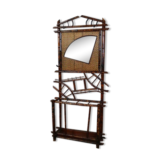 Antique bamboo hall stand