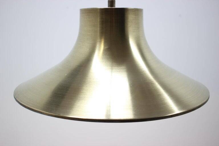 Mid-century design brass pendant by Napako, 1970s