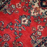 Tapis vintage fait main Hamadan persan 81cm x 194cm (1960s)