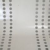 Pair of honeycomb steel armchairs. France, circa 1950.