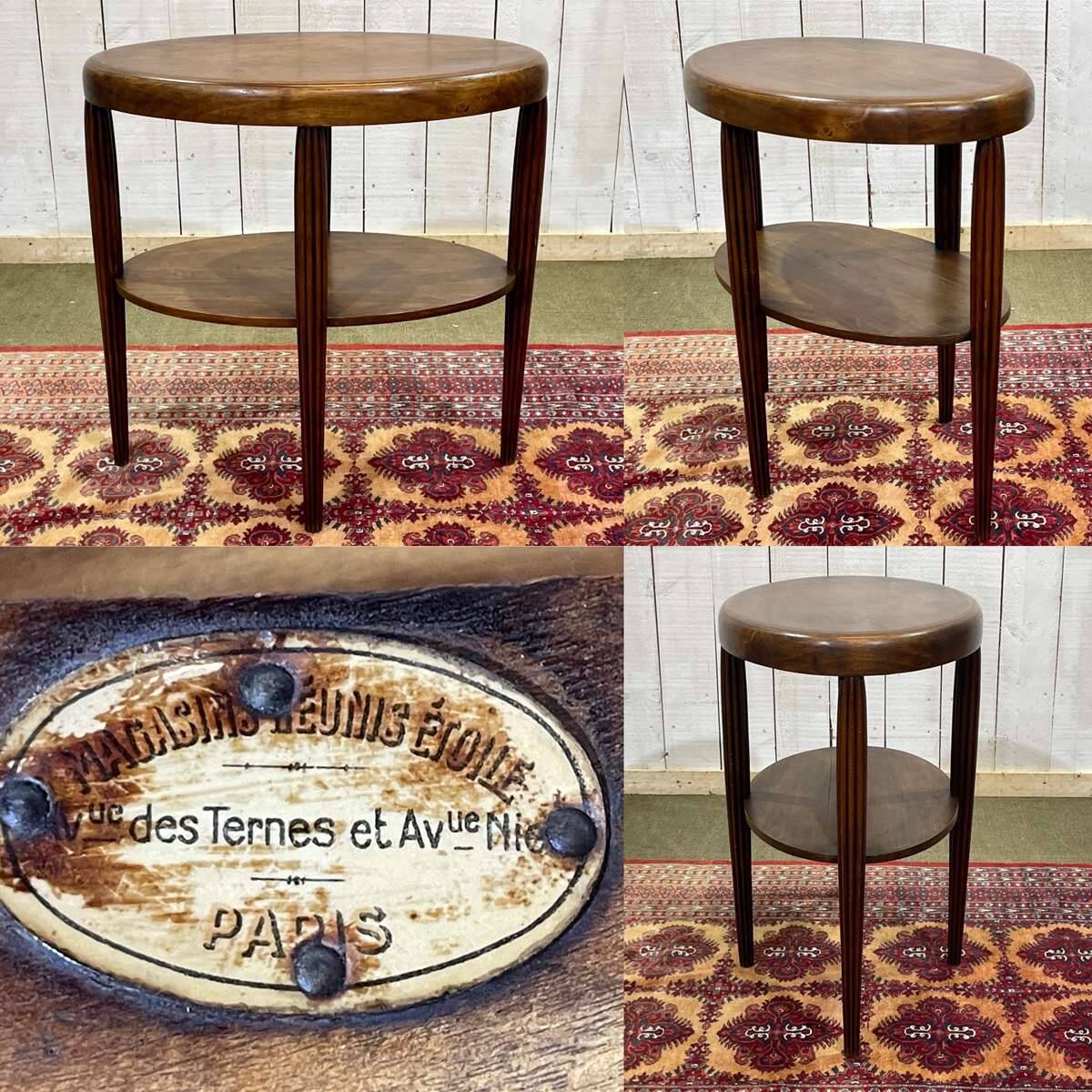 1930s Art Deco beech pedestal table