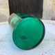 Large green glass jar