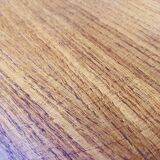 Vintage round coffee table, oak tripod legs circa 60