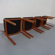 Danish Teak Dining Chairs, 1960s, Set of 4