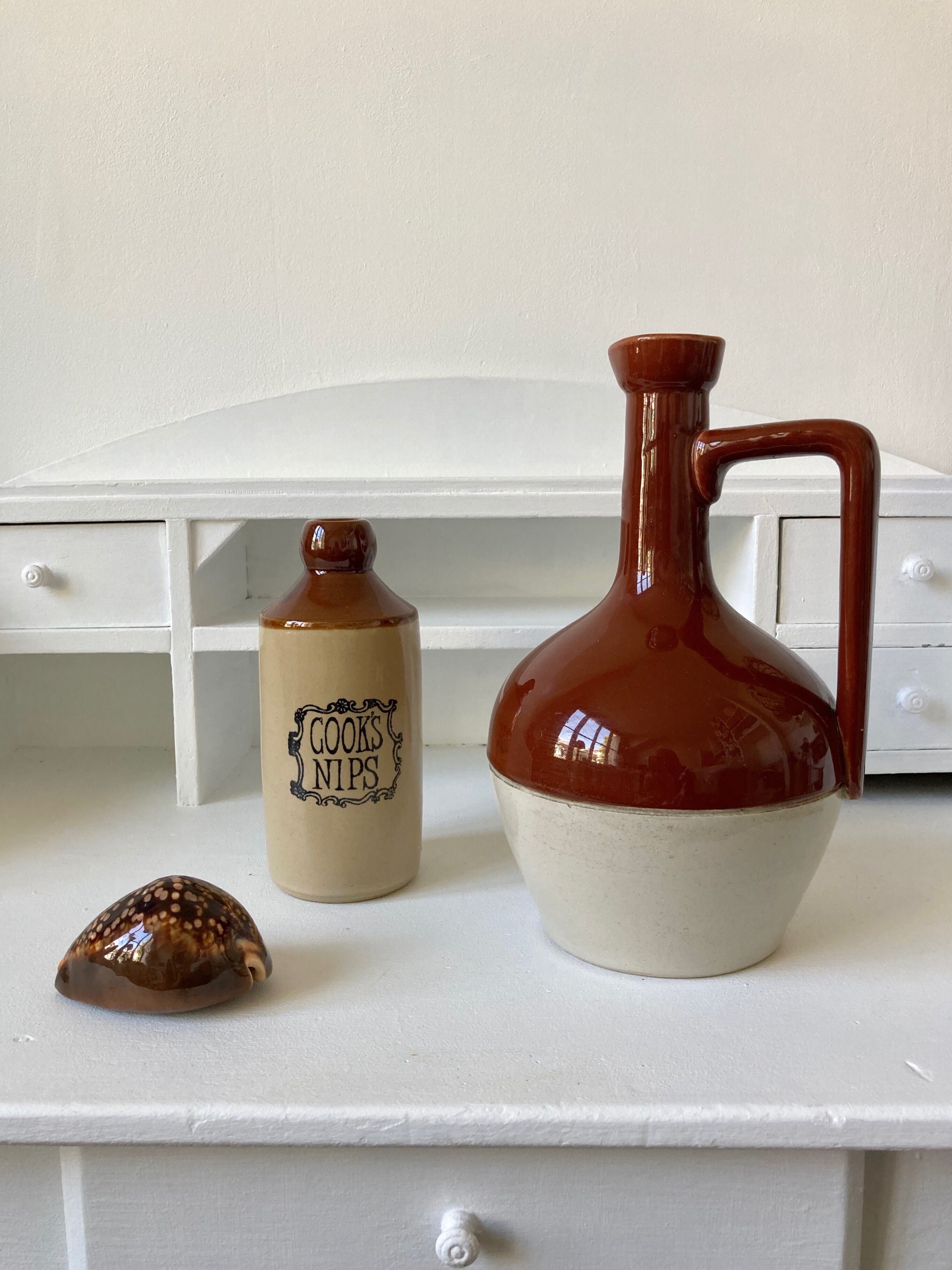 Old sandstone bottles