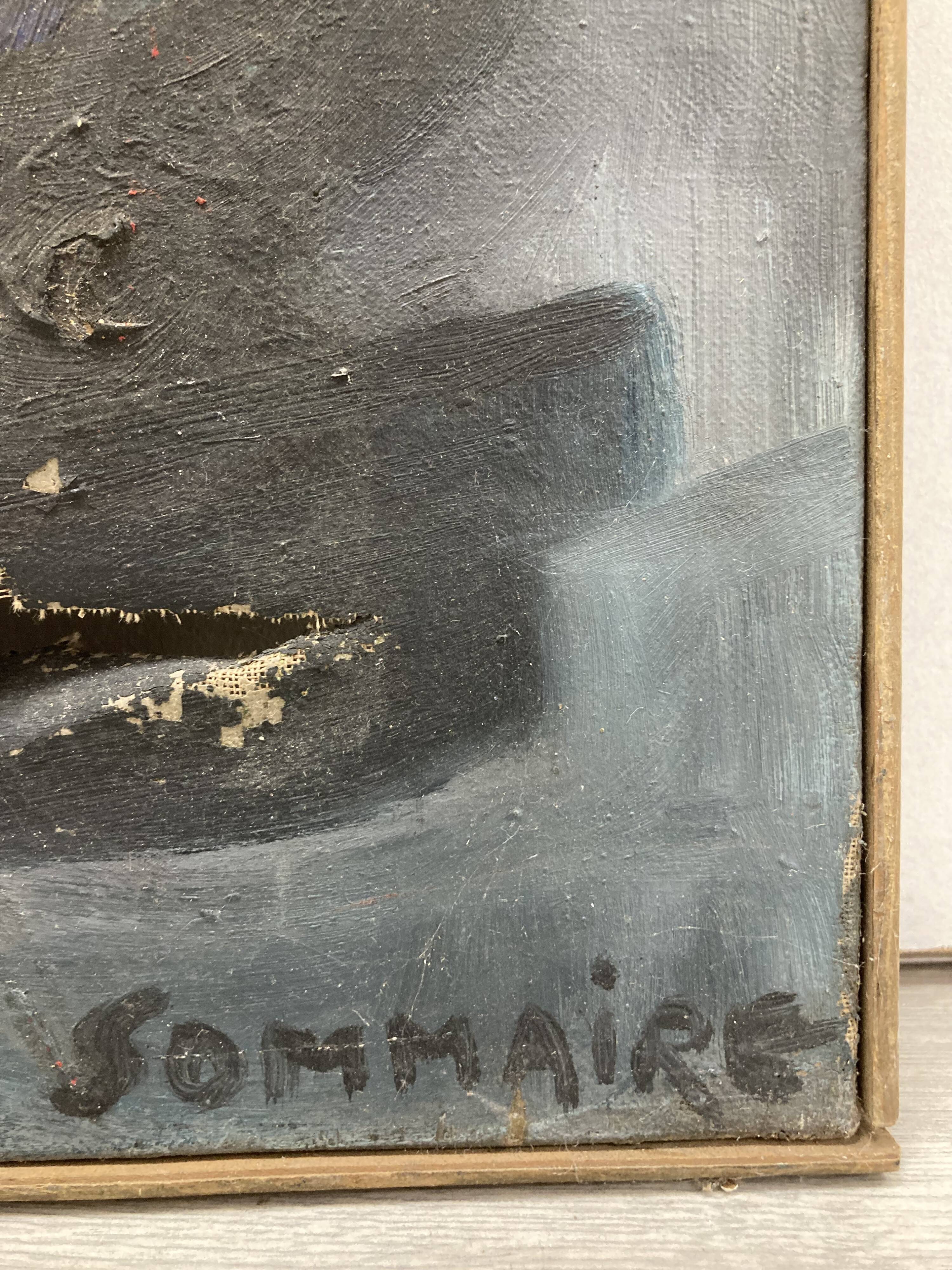 Oil on canvas vintage