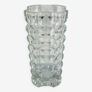 Vase en verre Luminarc, années 1970