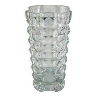 Luminarc glass vase, 1970s