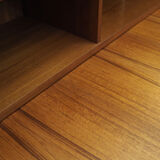 Bibliothèque en teck, design danois, années 1970, production: Danemark