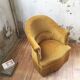 Fauteuil crapaud jaune