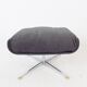 Fauteuil Kaufeld Siesta 62  grise avec pouf par Jacques Brule