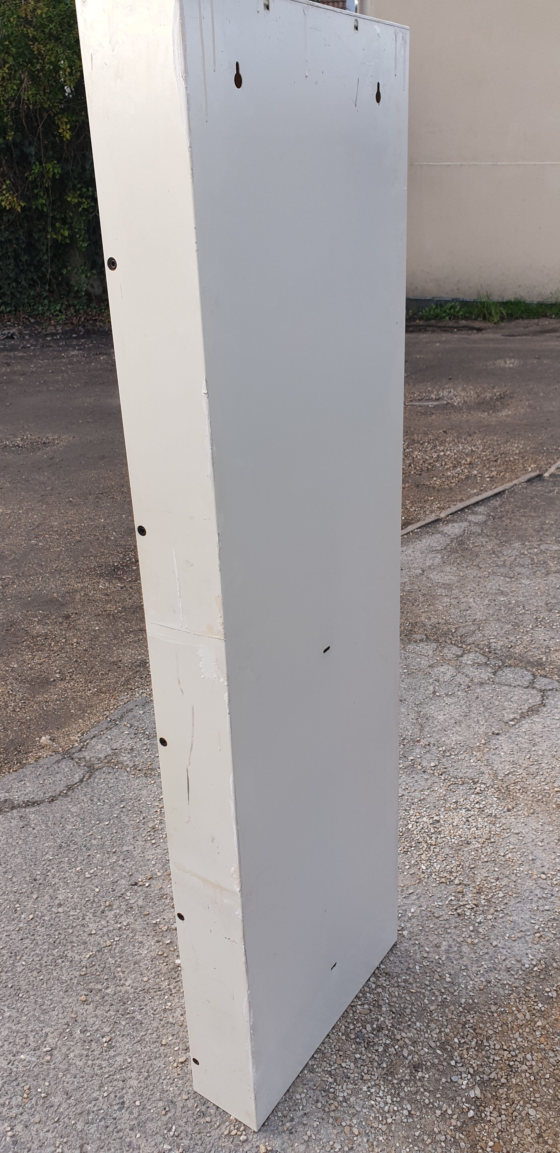 Vintage shoe column cabinet