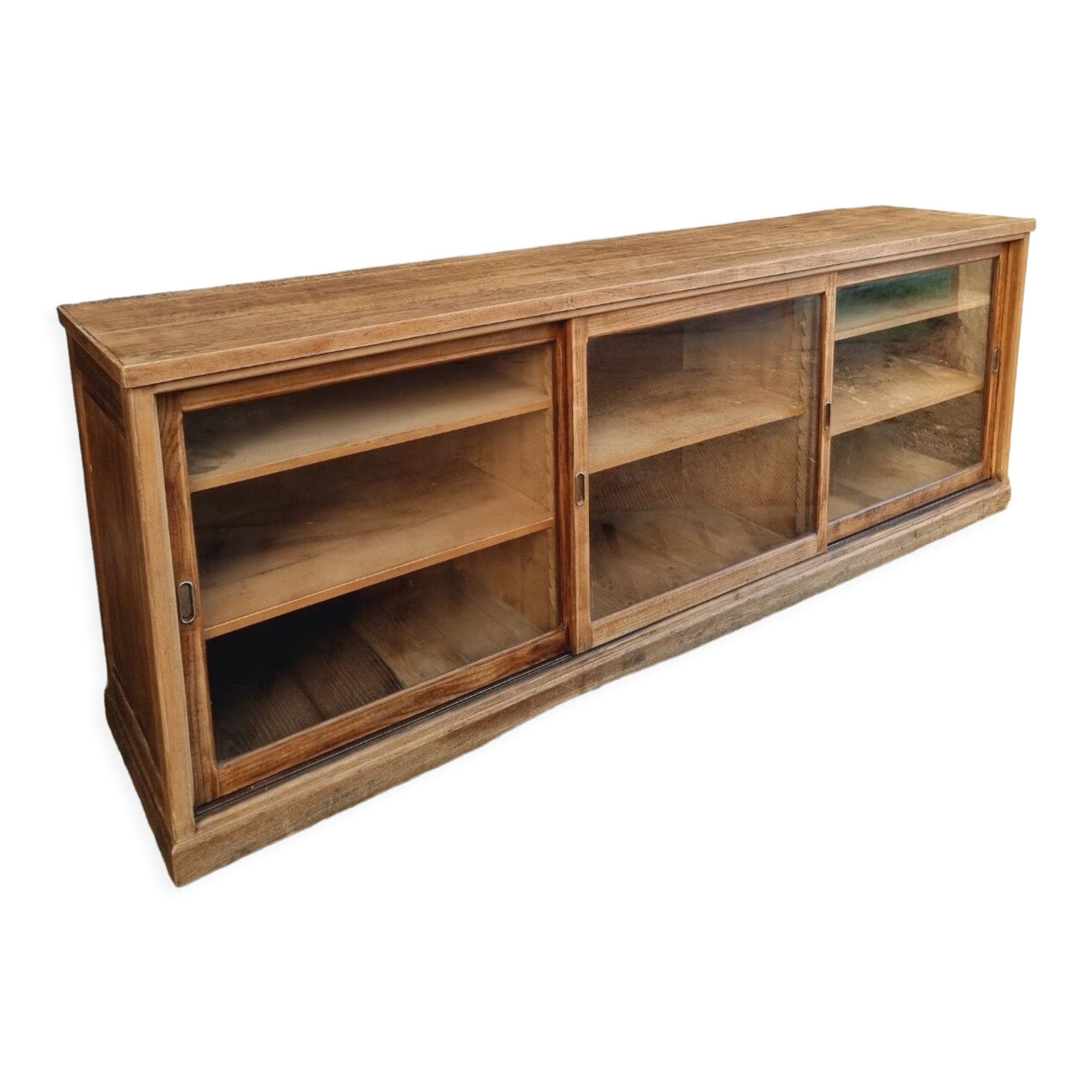 Antique display cabinet school cabinet oak sideboard 250 cm