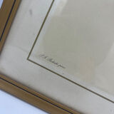 Vintage lithography frame