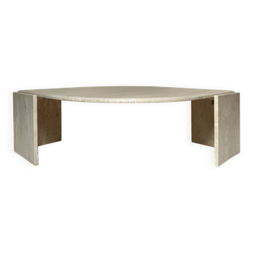 Table basse oeil en travertin
