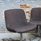 Set of 4 Steelcase Strafor armchairs