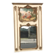 Trumeau Parquet Mirror Gallant Scene Late 19th