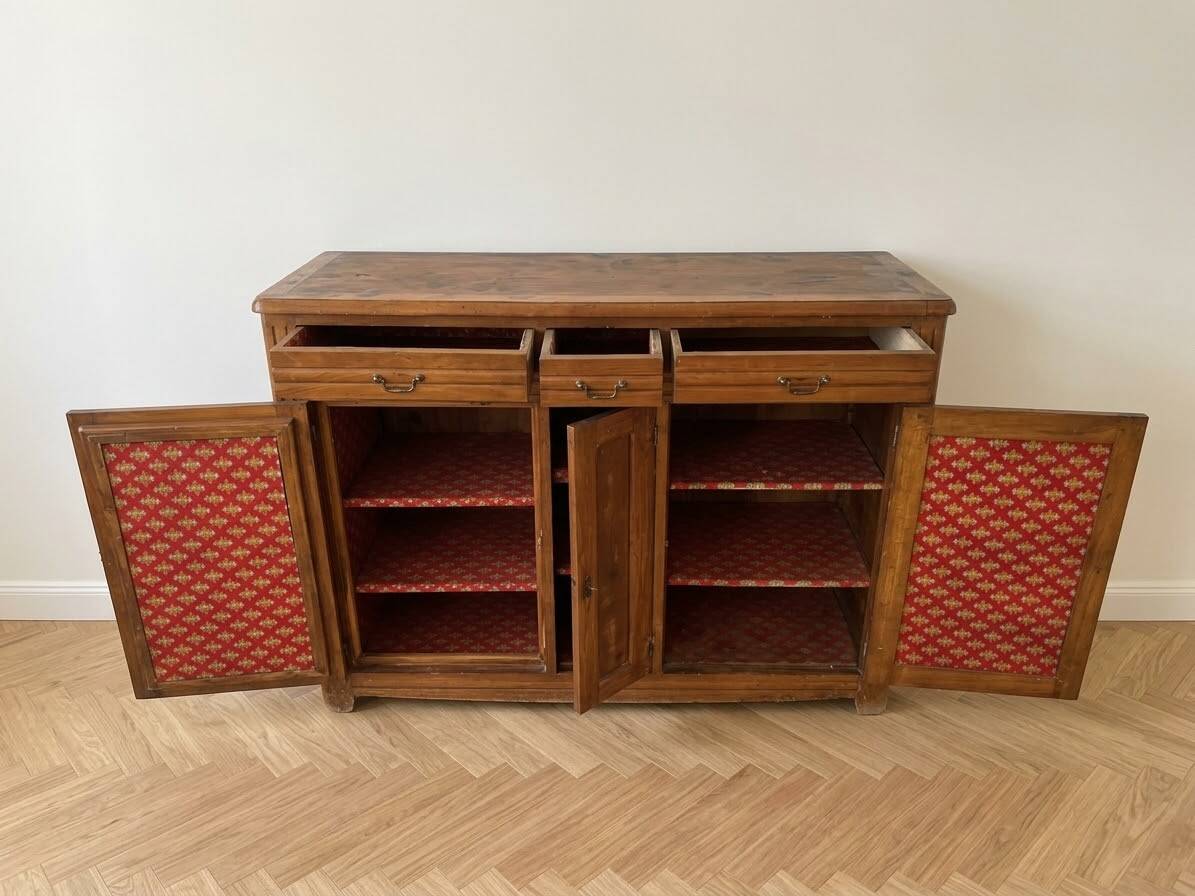 Vintage solid wood buffet
