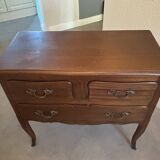 Louis XV style commode in solid wood, 19th century