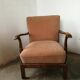 Pair of art deco velvet armchairs