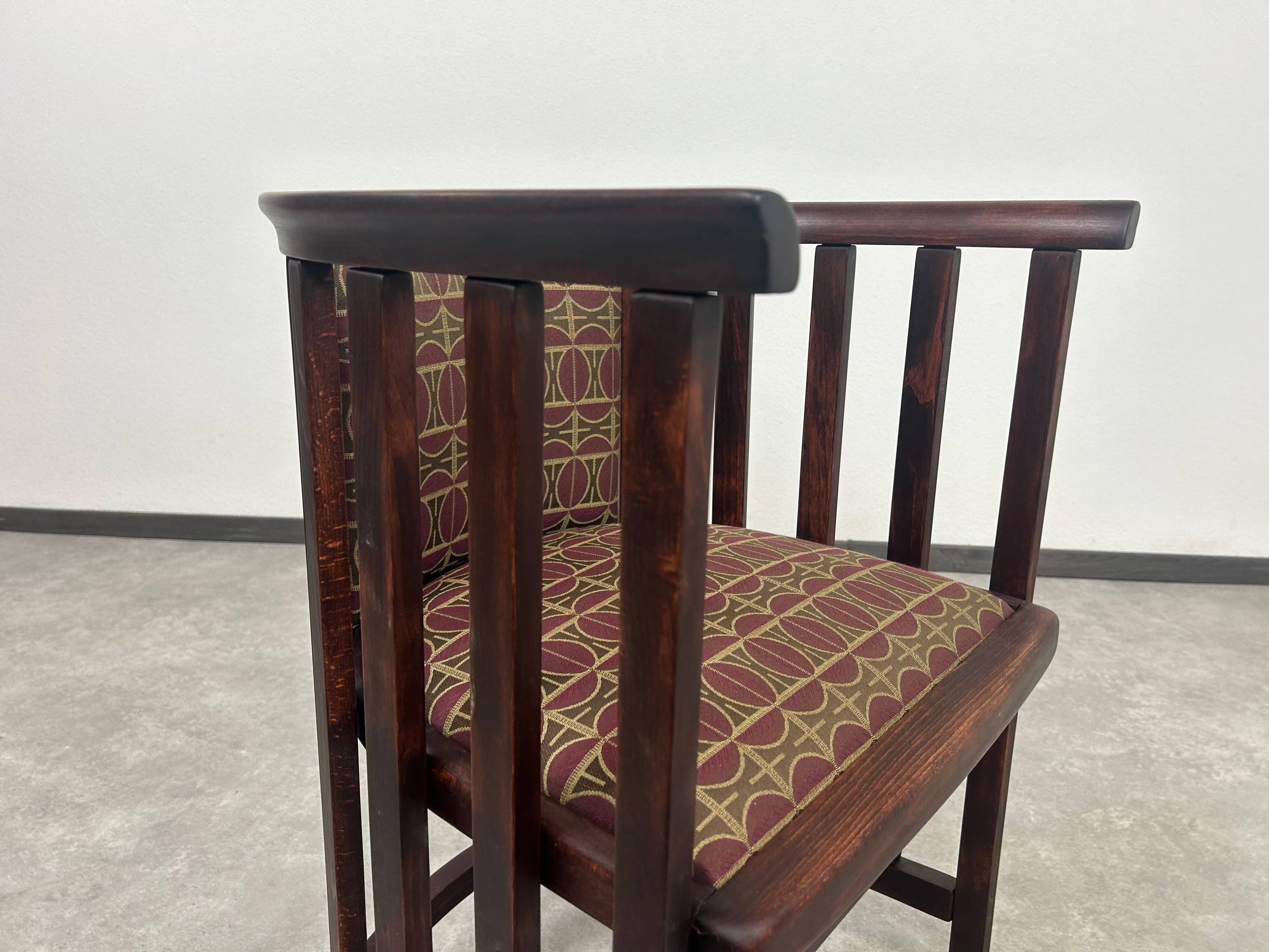 Secession Fledermaus armchairs by Josef Hoffmann
