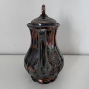 Cafetière en porcelaine métallisée 