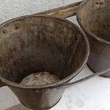 Planter of 3 zinc pots