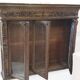 Richly carved solid oak bookcase
