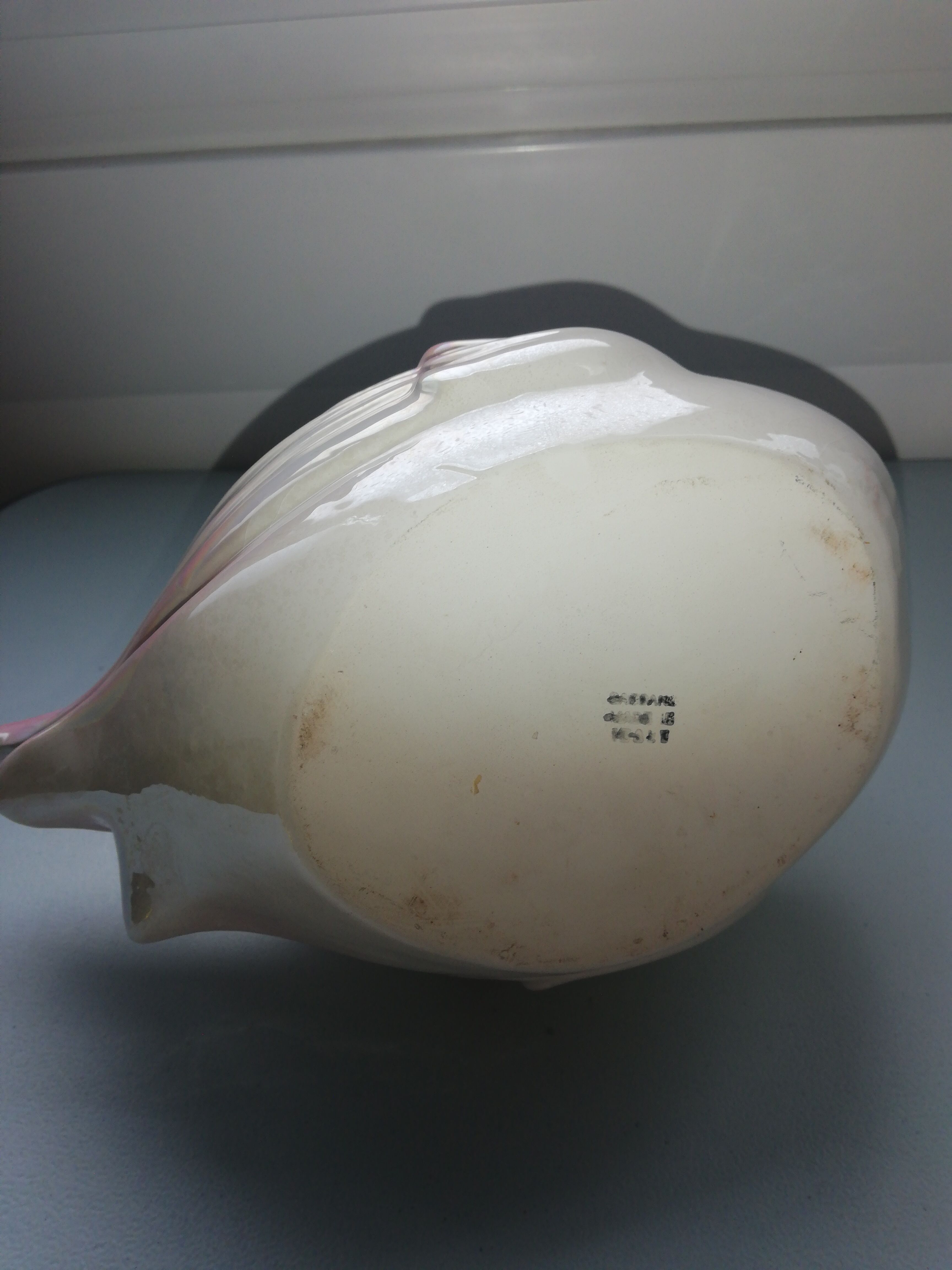 Old pot cover double cignes Bassano