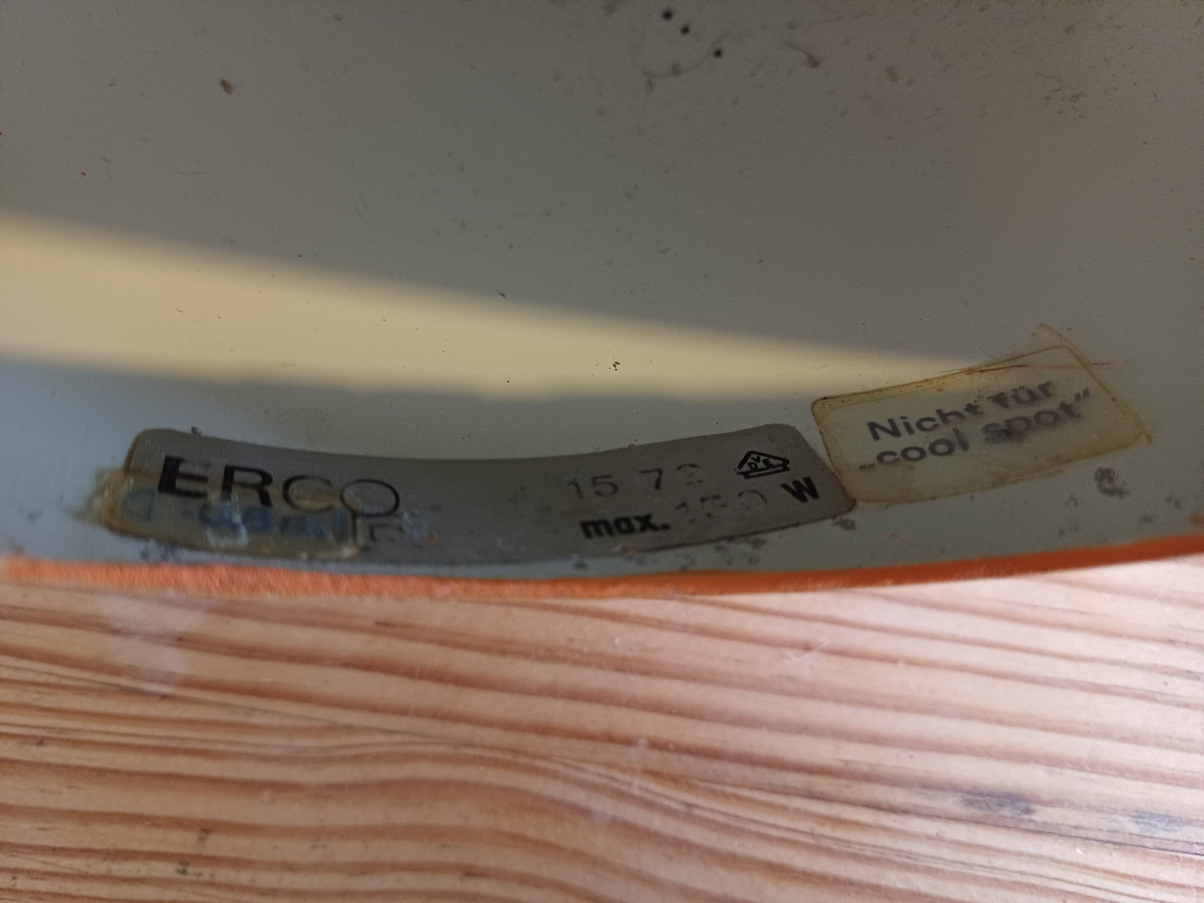 Pair of vintage erco dmi pendants or wall lights