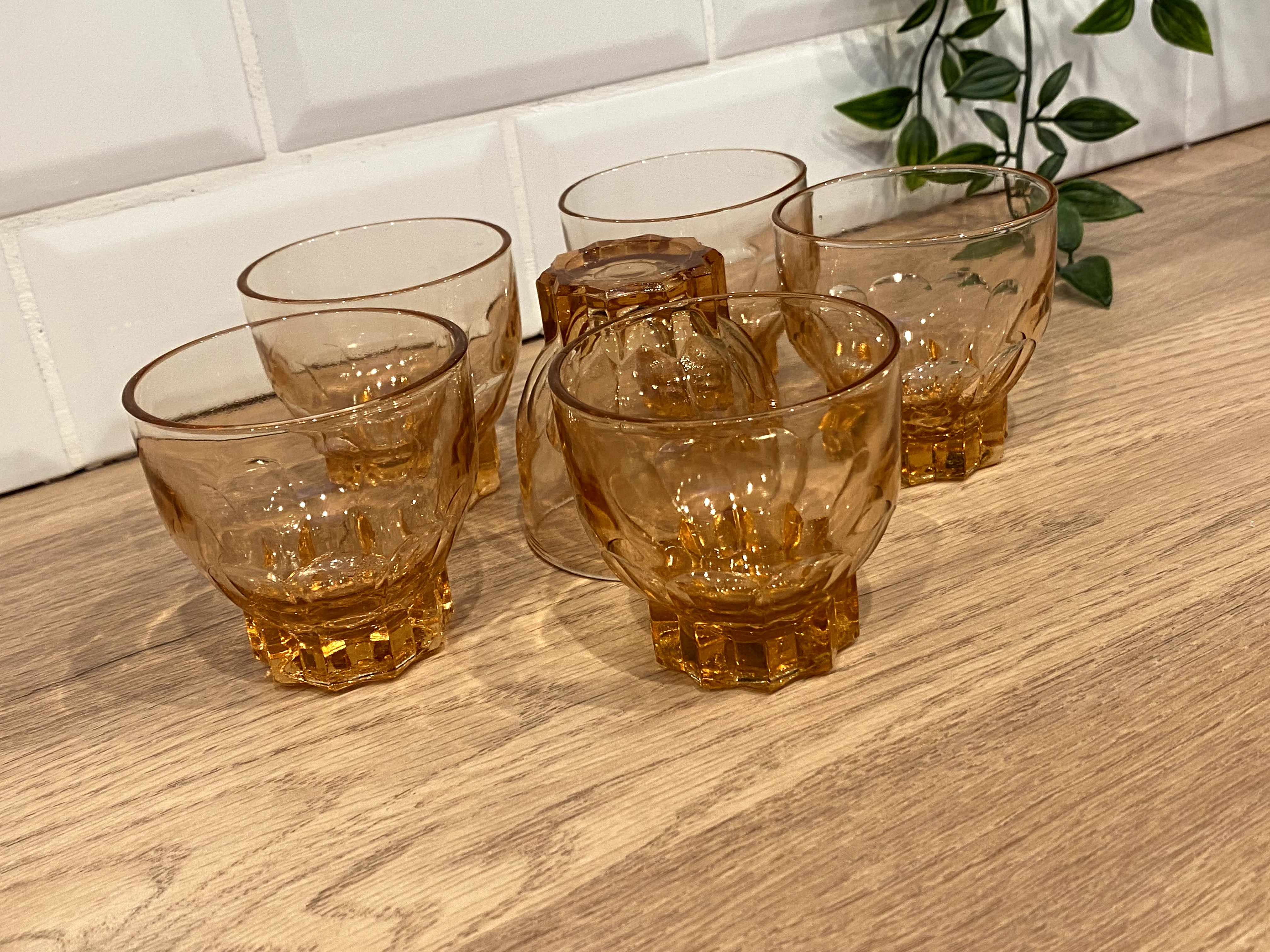 Set of 6 vintage glasses