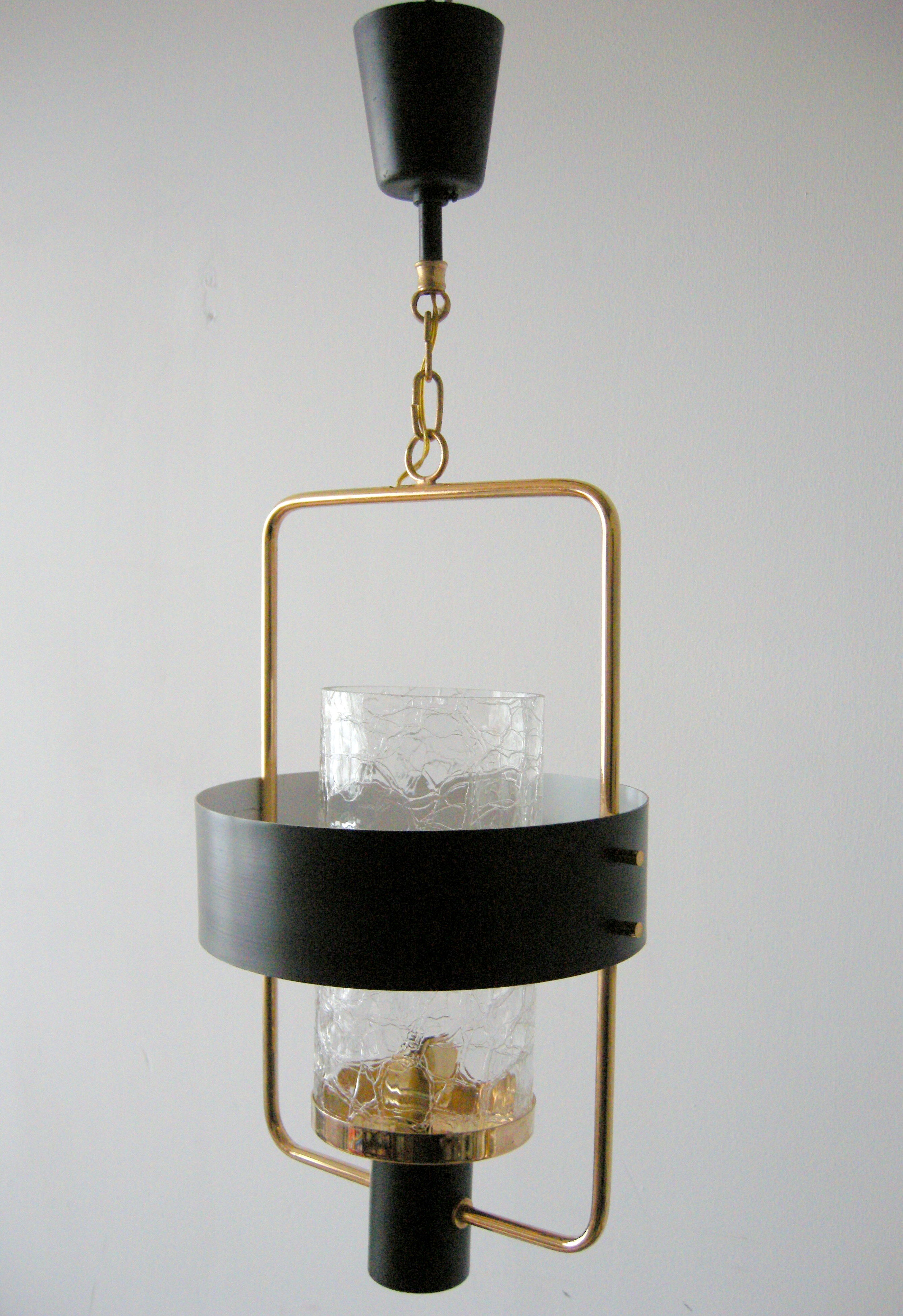 Hanging lamp arlus vintage 1950