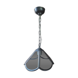 Suspension globe laiton verre facettes