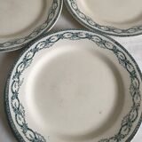 Lot of 8 flat plates made of iron earth