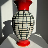 Vintage rare carstens modernist fat lava west german glazed vase