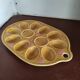 Vintage egg tray in glazed stoneware