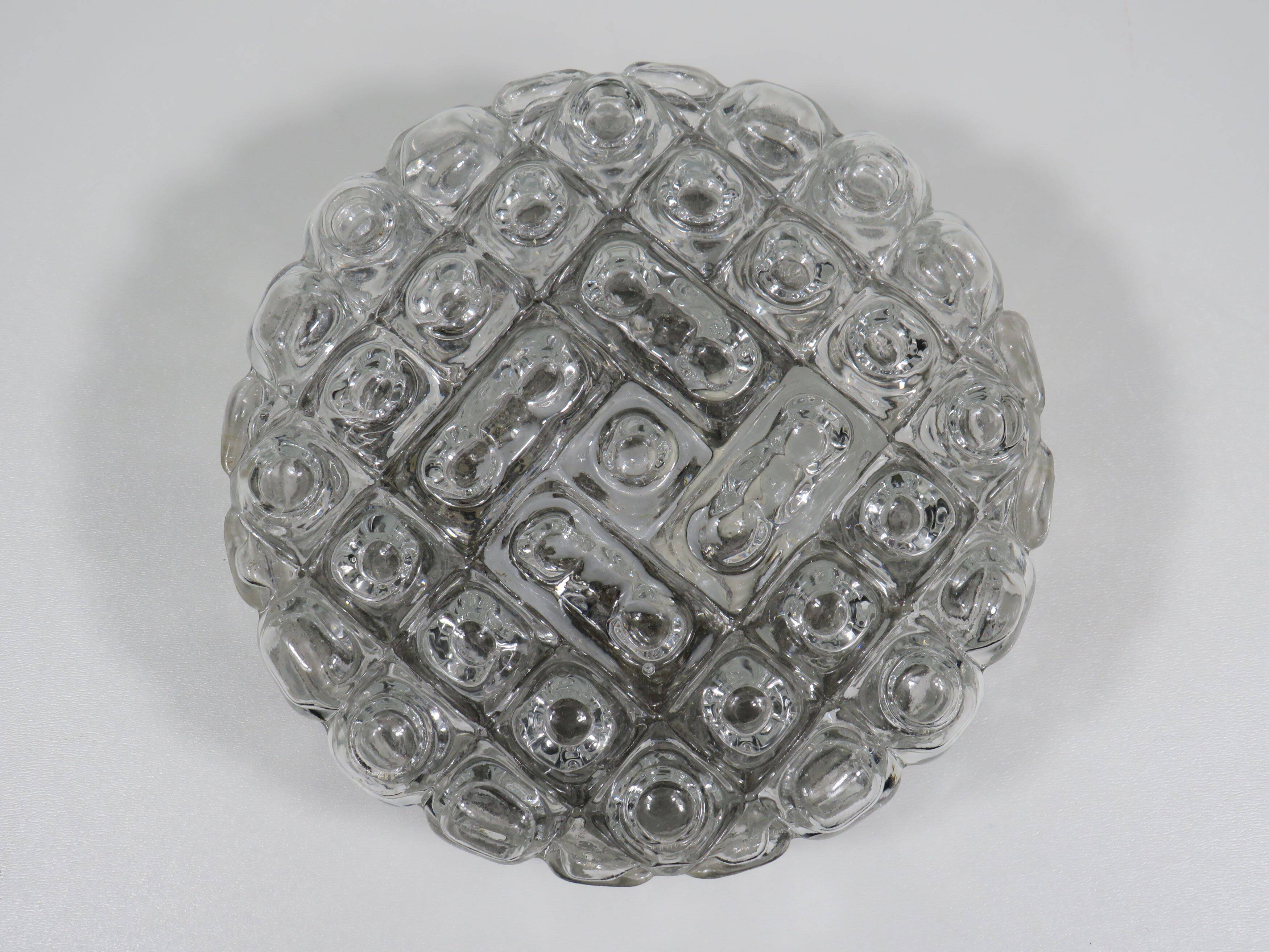 Round ceiling light/wall lamp by Erco, Germany 1960s