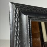 Ripple frame mirror black 20th century