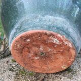 Exterior interior glazed terracotta pot cover