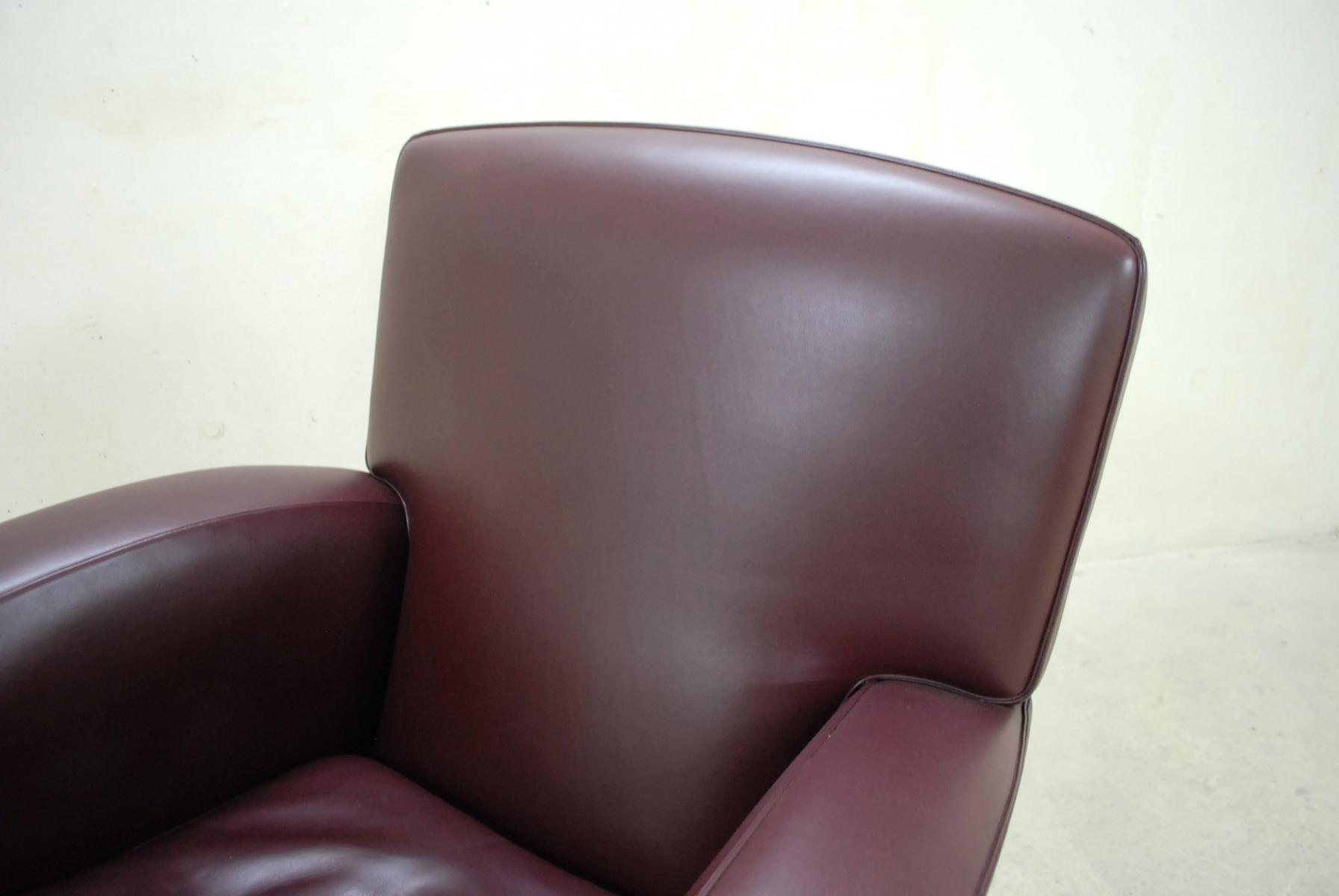 Tabarin Chair leather from Poltrona Frau, Italy, 1989