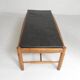 Vintage oak coffee table with a slate top in an oak frame, 1960s.