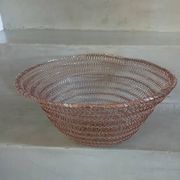 2 metal wire fruit baskets