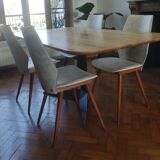 Set of 4 BAUMANN chairs from the 60s (model 840, Max Bill)