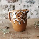 Barbotine Pitcher Vintage 70s, GP France