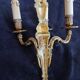 4 bronze wall lights in Louis XVI - XV style