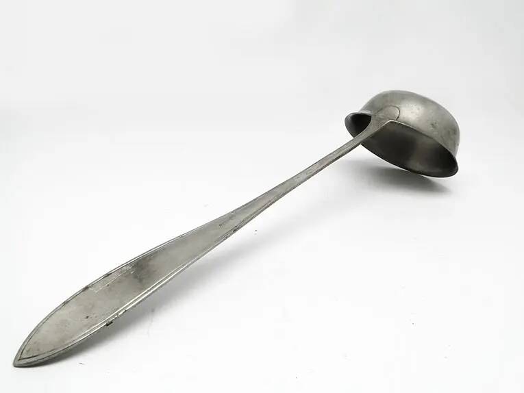Classic soup ladle, silver-plated brass, Germany, early 20th century