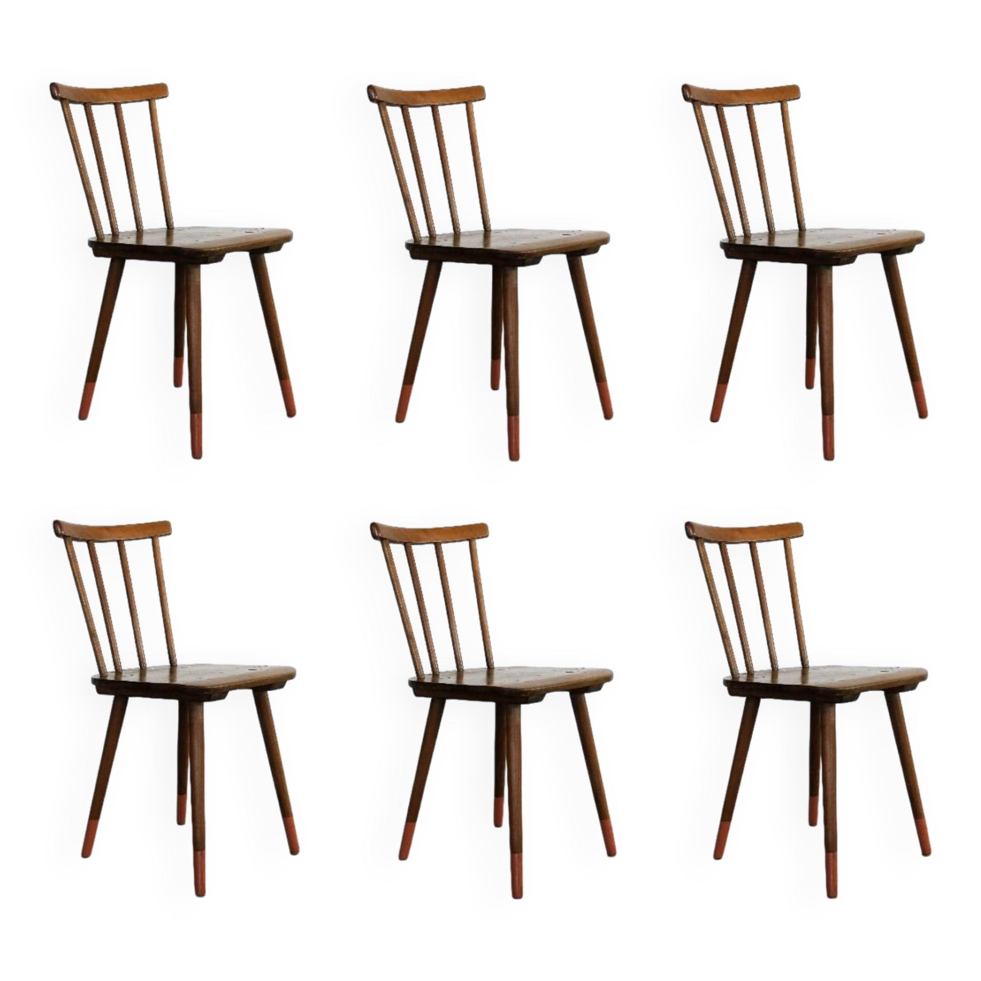 ensemble de six chaises de salle à manger