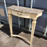 Console style louis xvi ancienne avec plateau marbre