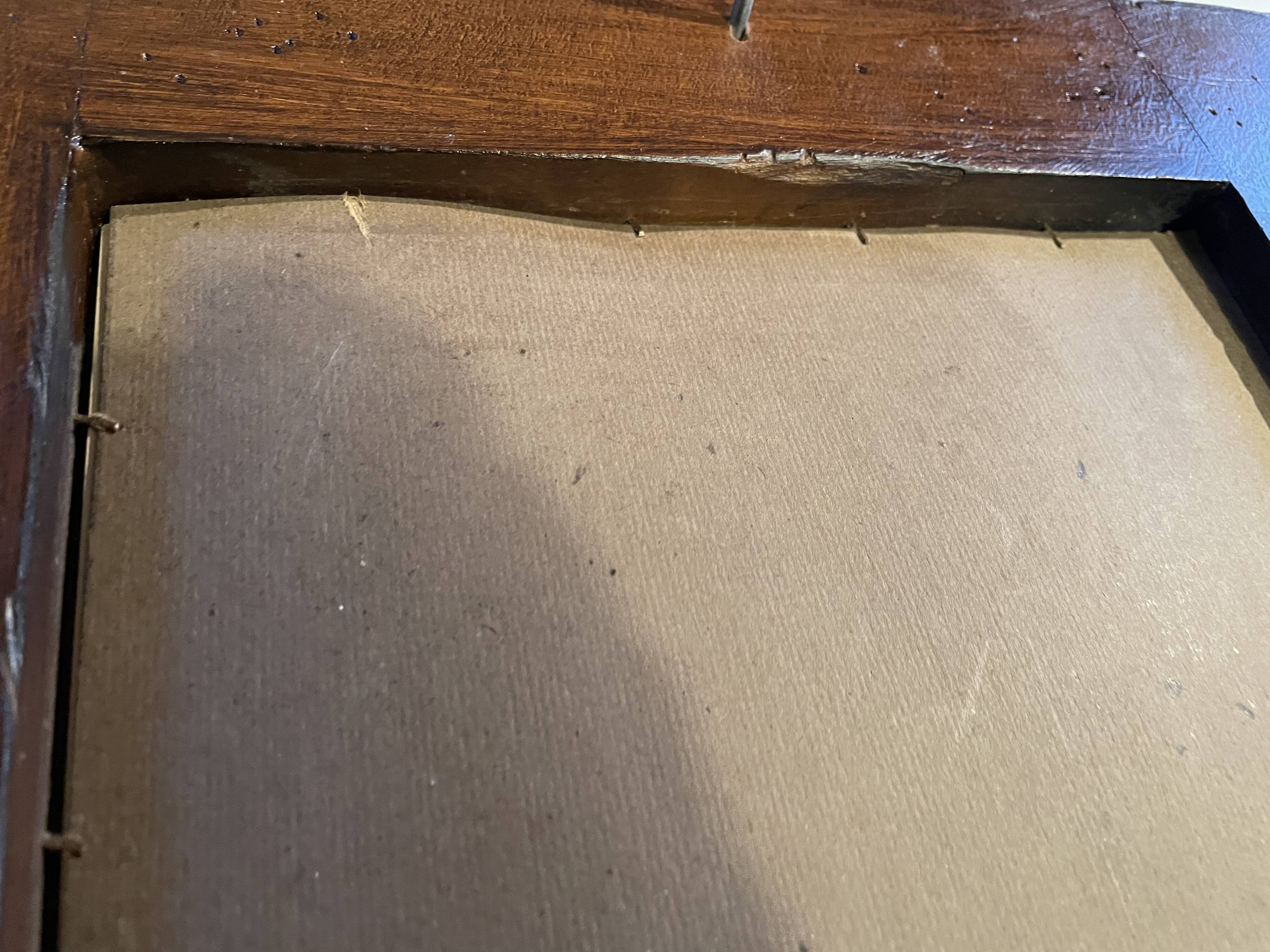 Miroir ancien en bois massif style Huguenot